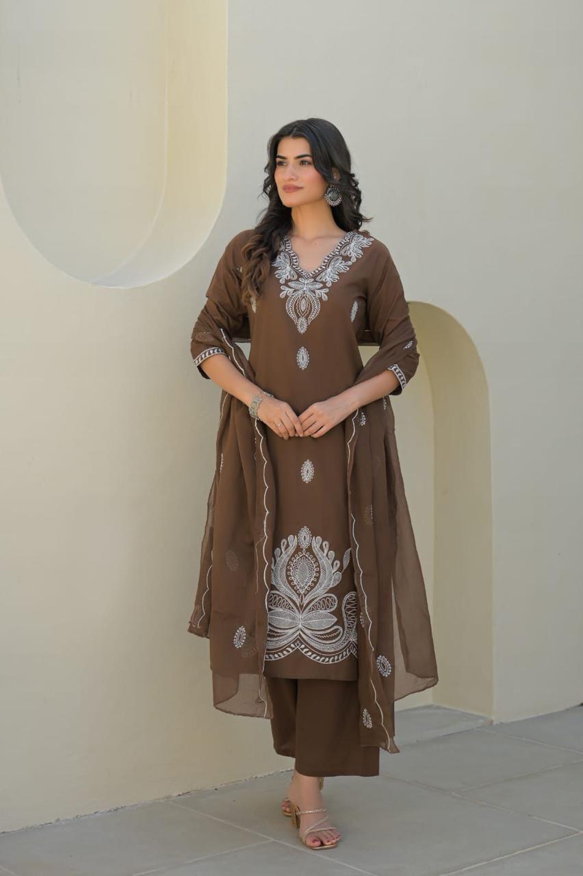 Brown Kurta set