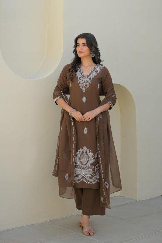 Brown Kurta set