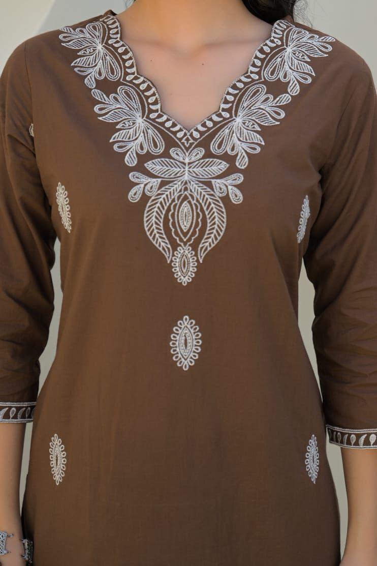 Brown Kurta set2