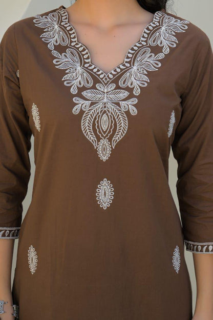 Brown Kurta set2