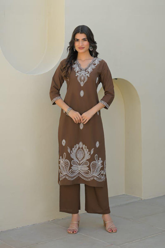 Brown Kurta set3