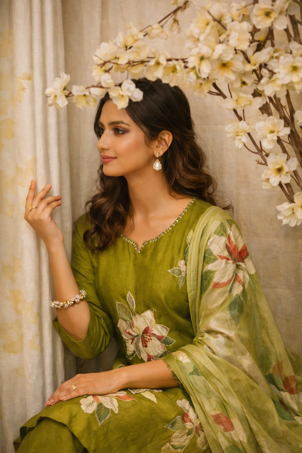 Mehndi Garden Kurta Set