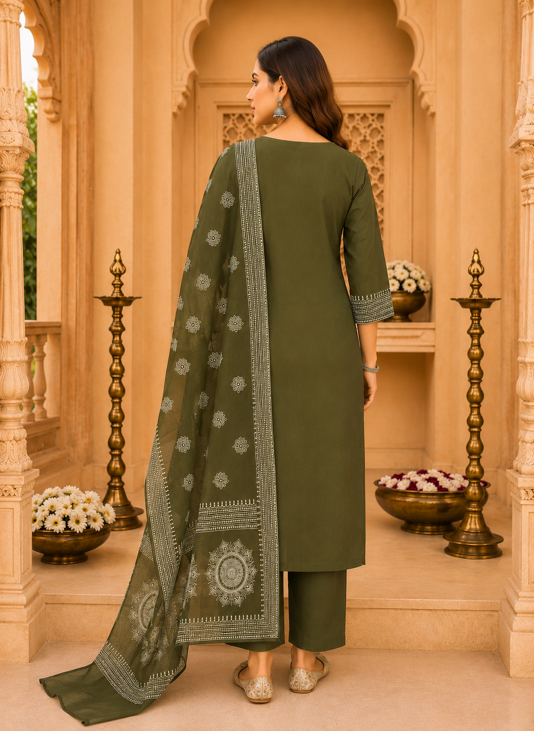 Green-Bandhani1