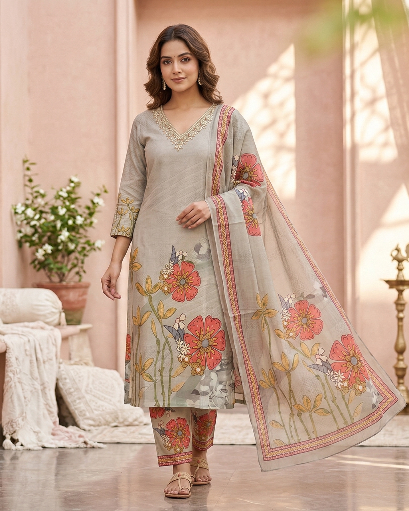Grey-Kurta set1
