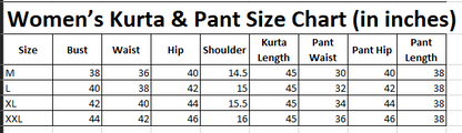 Teal Cotton Kurta Set
