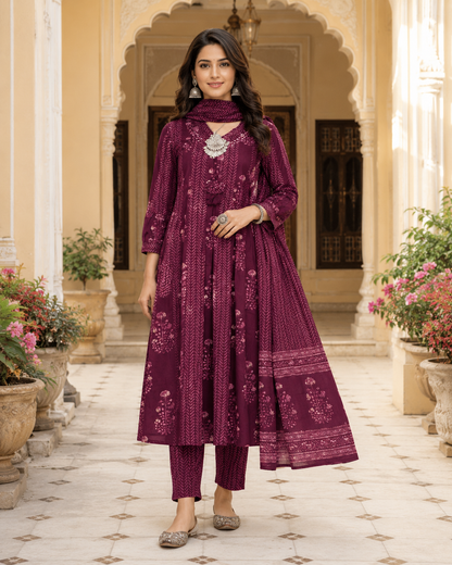 Maroon-Anarkali1