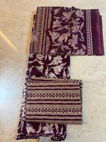 Maroon Kurta Material