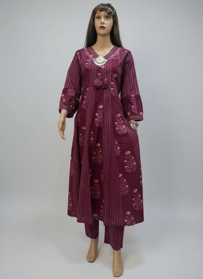 Maroon Kurta Set 6
