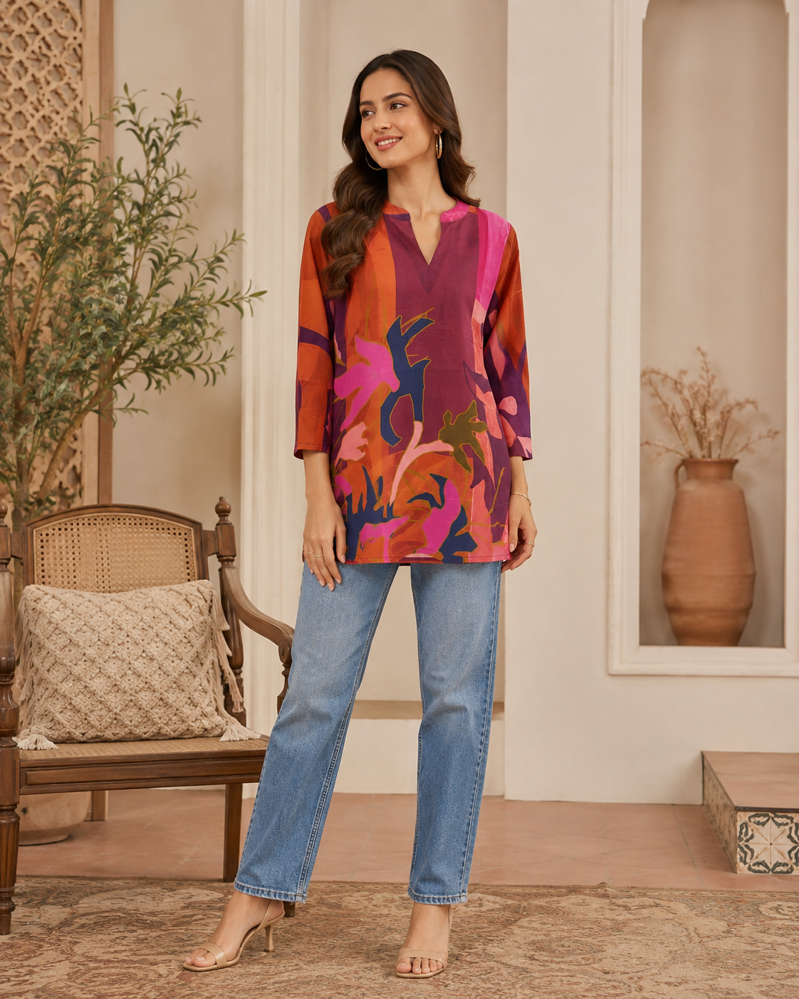 Multicolour Printed Tunic