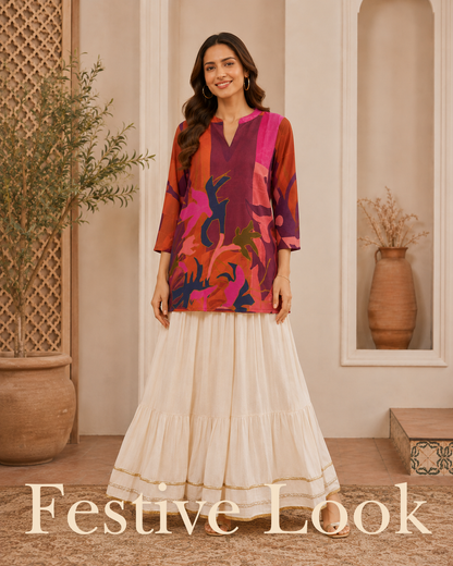 Multicolour Printed Tunic