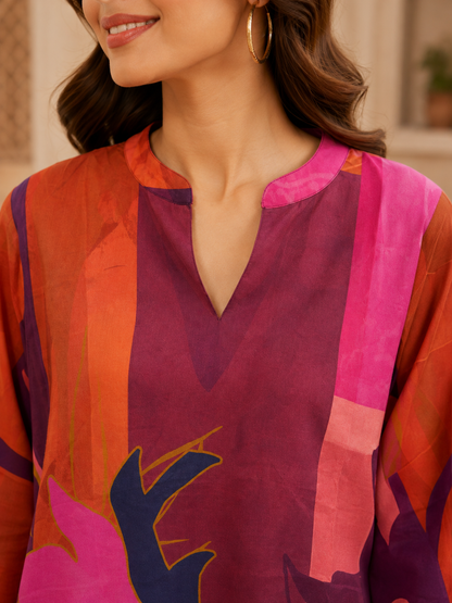 Multicolour Printed Tunic