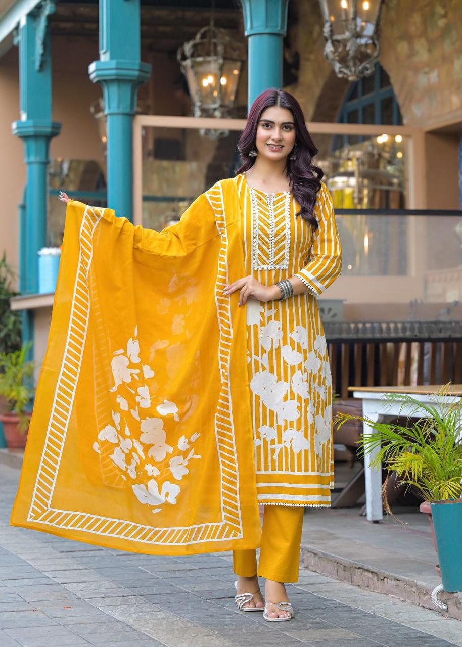 Mustrad_Yellow_kurta_set1