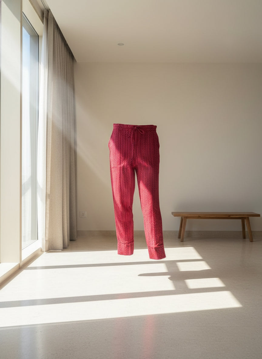Pink Cotton pant
