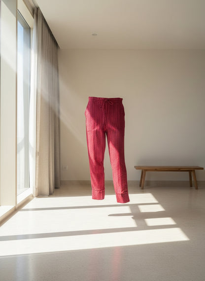 Pink Cotton pant