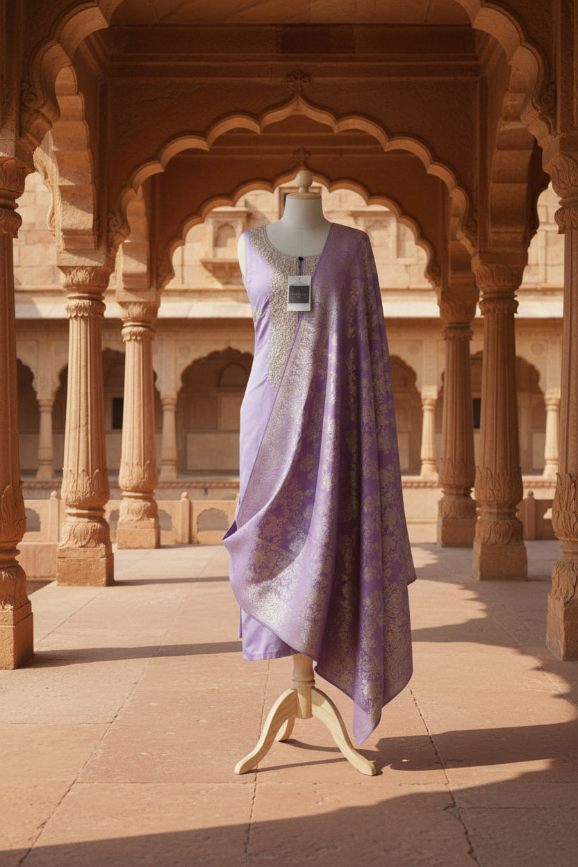 Purple Kurta Material