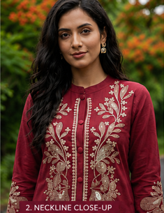 Embroidered Cotton Co-Ord Set