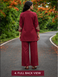 Embroidered Cotton Co-Ord Set