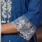 Royal Blue Embroidered Kurta Set