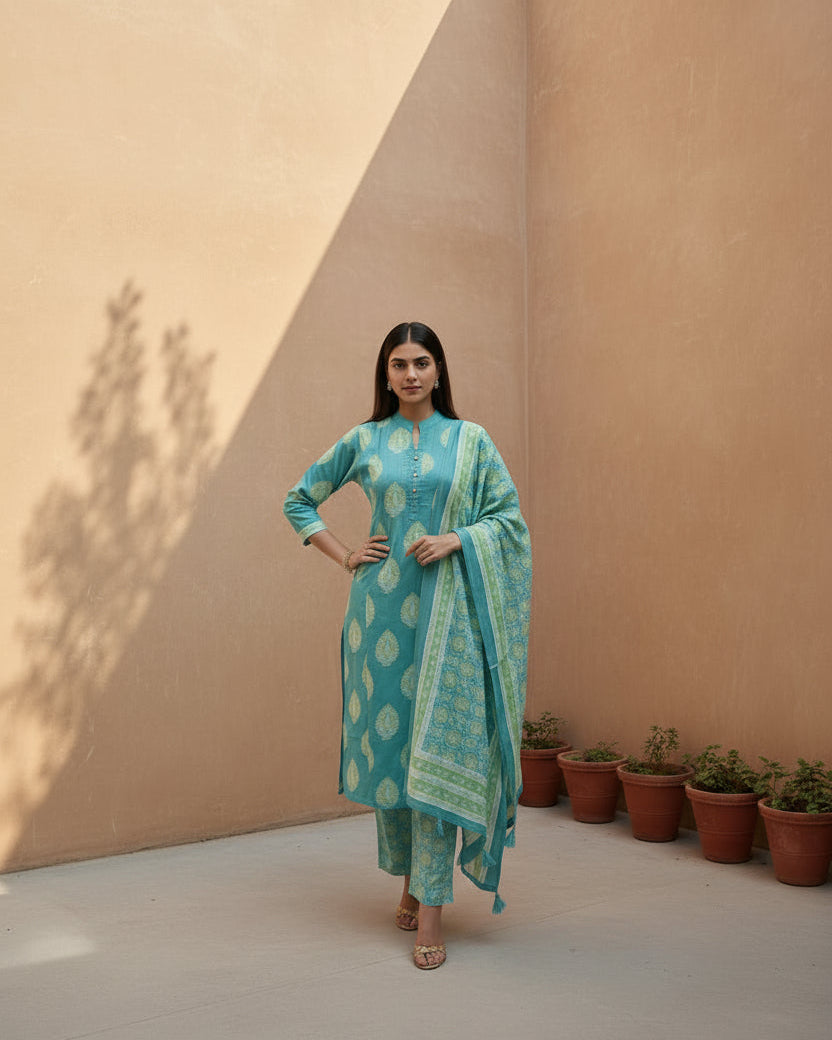 Sky Blue Kurta Set 1