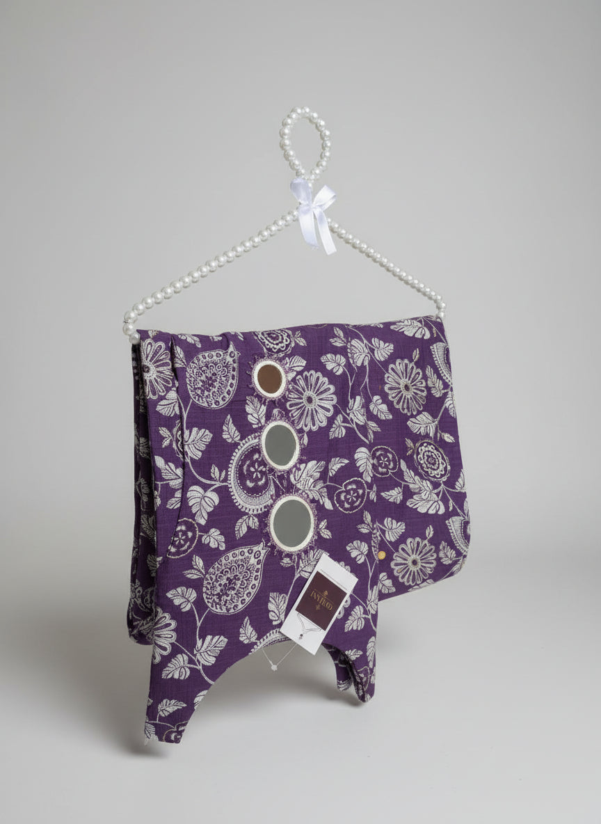 Purple Floral Kurta and Palazzo Set