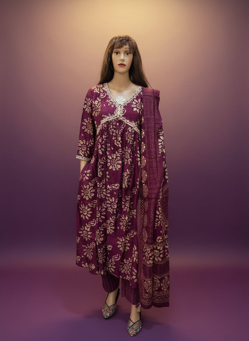 Bollywood Style - Long Slit Kurta Set