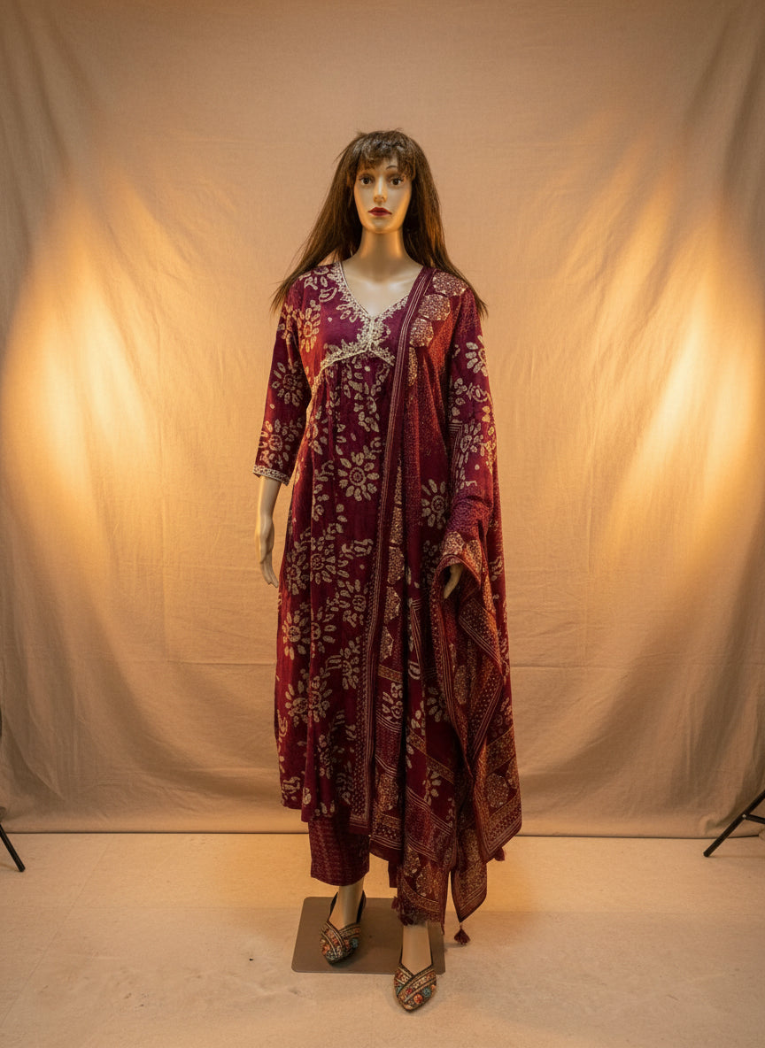 Bollywood Style - Long Slit Kurta Set