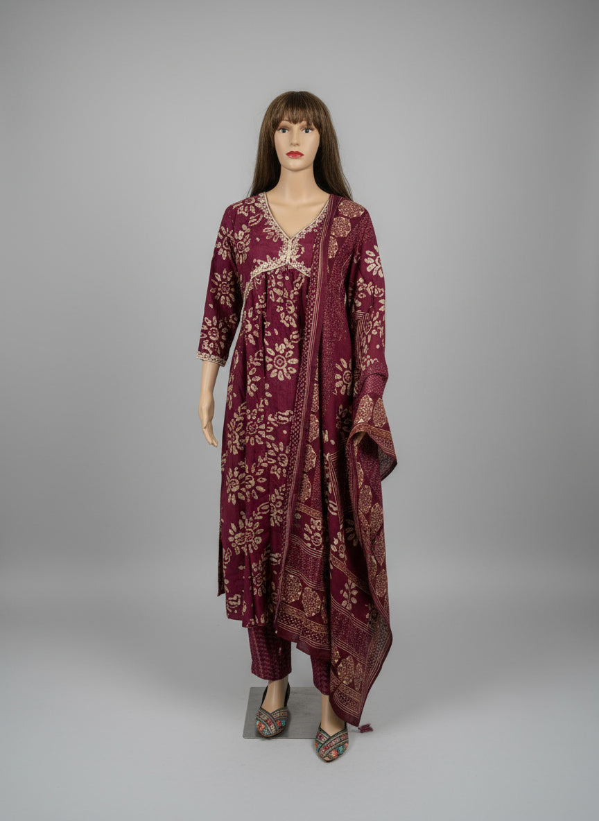 Bollywood Style - Long Slit Kurta Set
