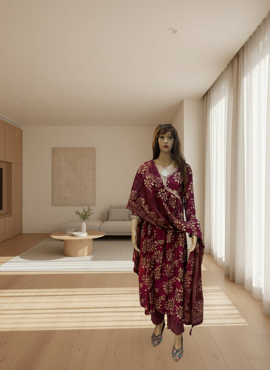 Bollywood Style - Long Slit Kurta Set