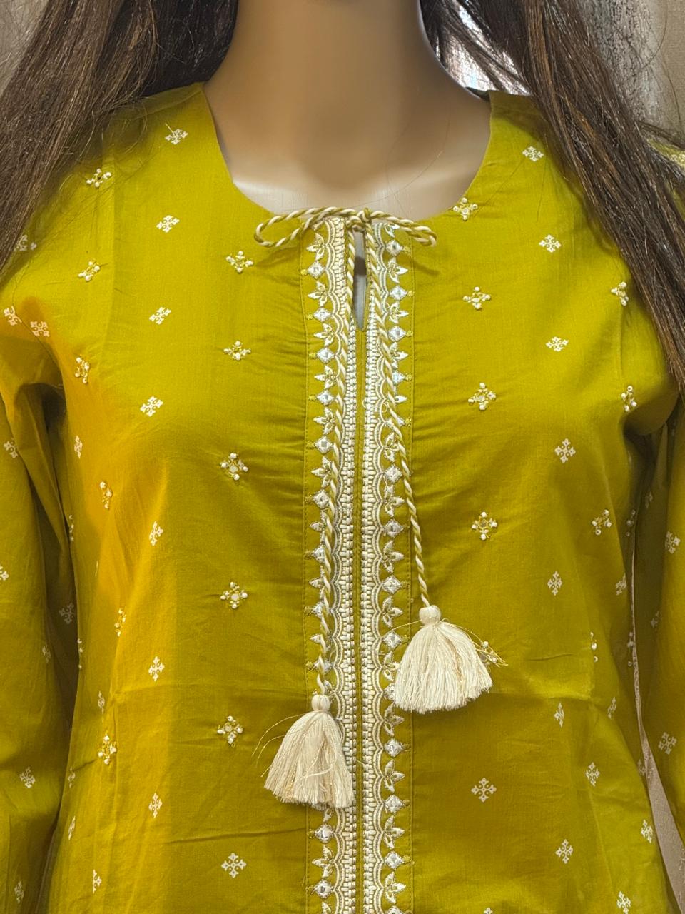 Mustrad Cotton Short Kurti