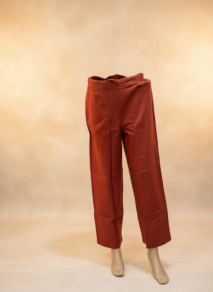 Terracotta Ajrakh Cotton Kurta Set