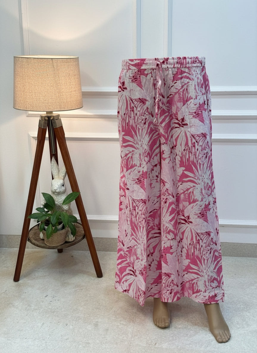 Pink Tropical Print Co-ord Set