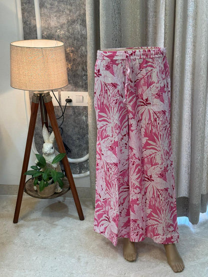 Pink Cotton Print kurta set