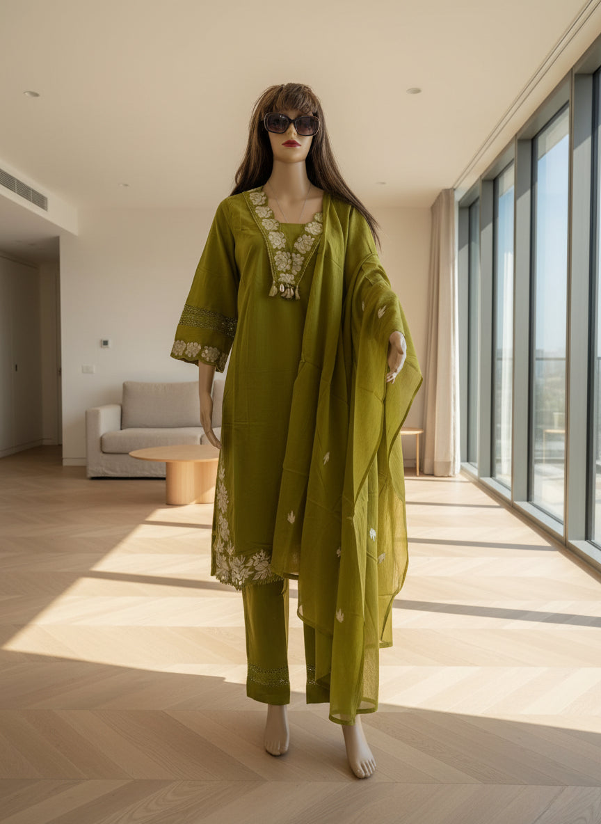 Olive Meadow Elegance Kurta Set