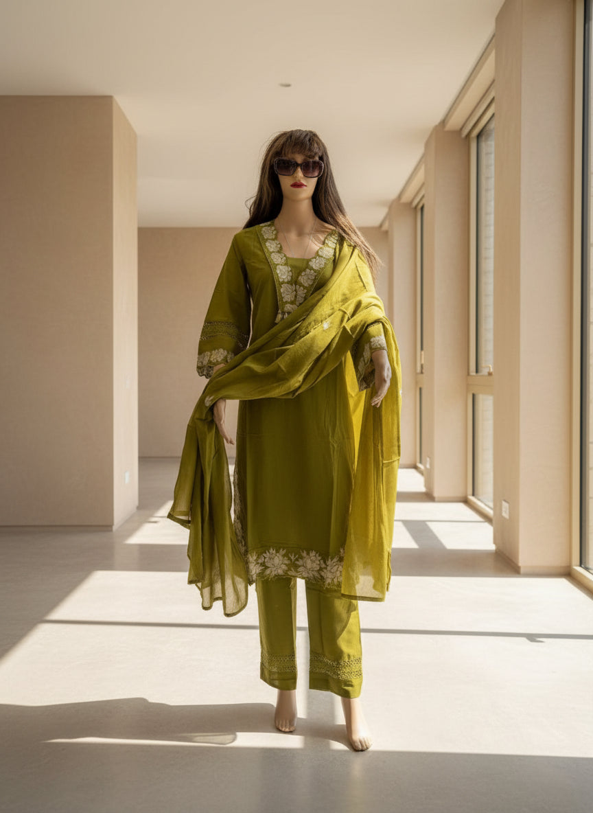 Olive Meadow Elegance Kurta Set