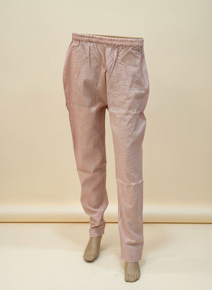 Pink Chanderi Silk Kurta Set