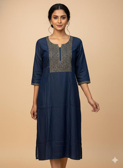 Indigo Grace Denim Dress