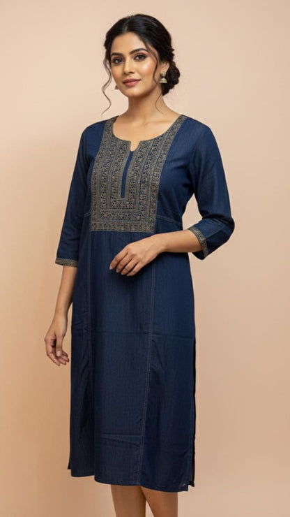 Indigo Grace Denim Dress