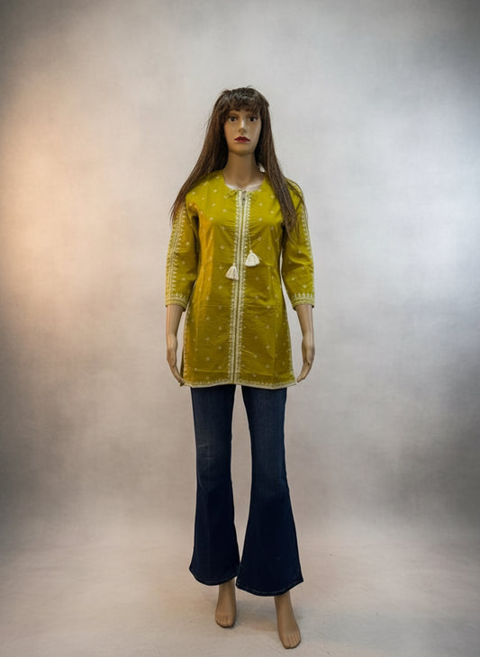 Mustrad Cotton Short Kurti