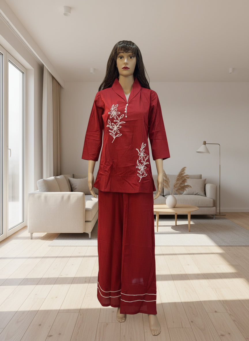 Maroon Co-ord Set