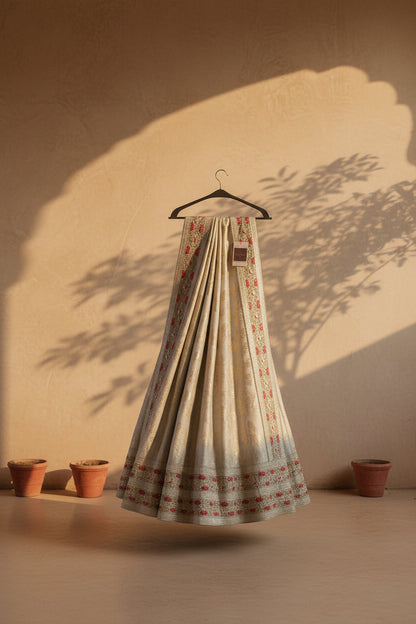 White Kurta Material
