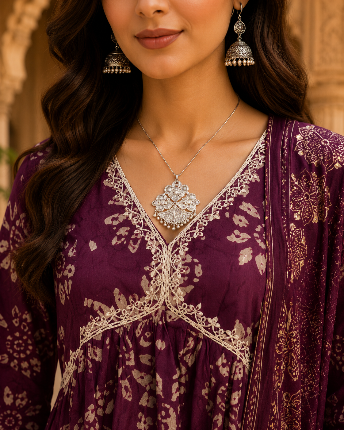 Bollywood Style - Long Slit Kurta Set
