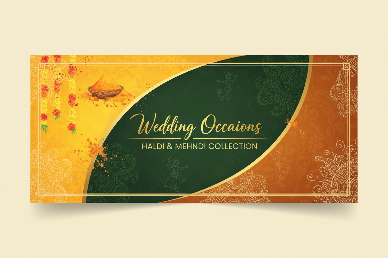 Haldi & Mehndi Wedding Occasions Banner