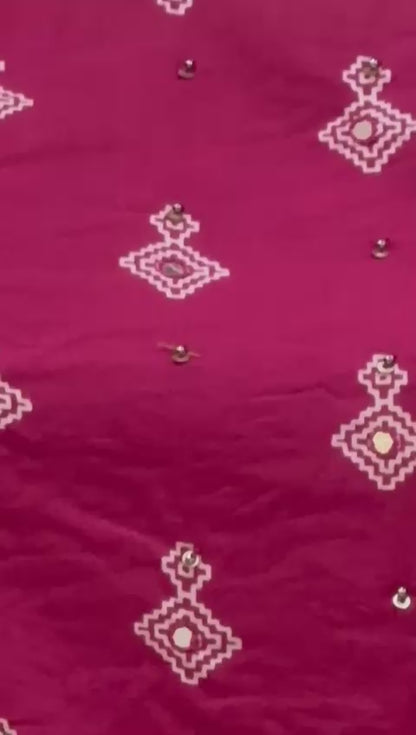 Rani Pink Kurta Set vid