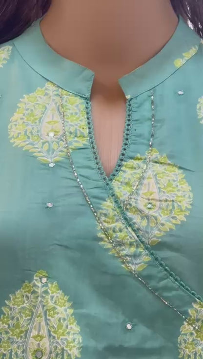 Sky Blue Kurta Set vid