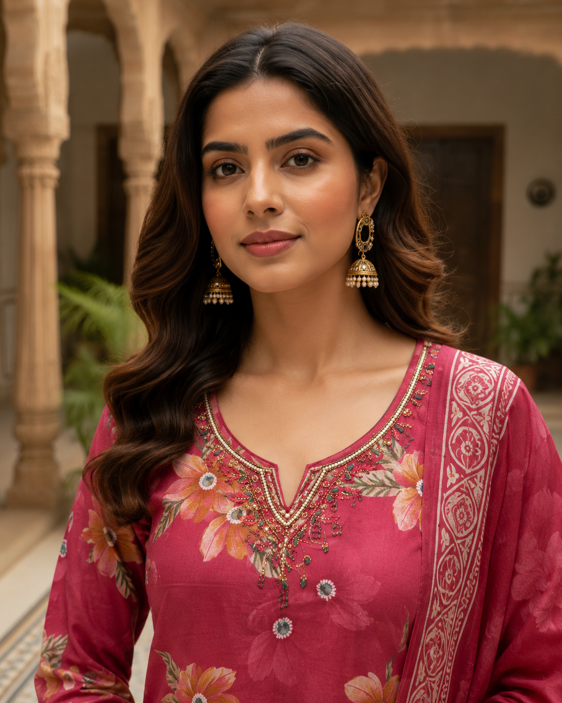 rose pink floral2