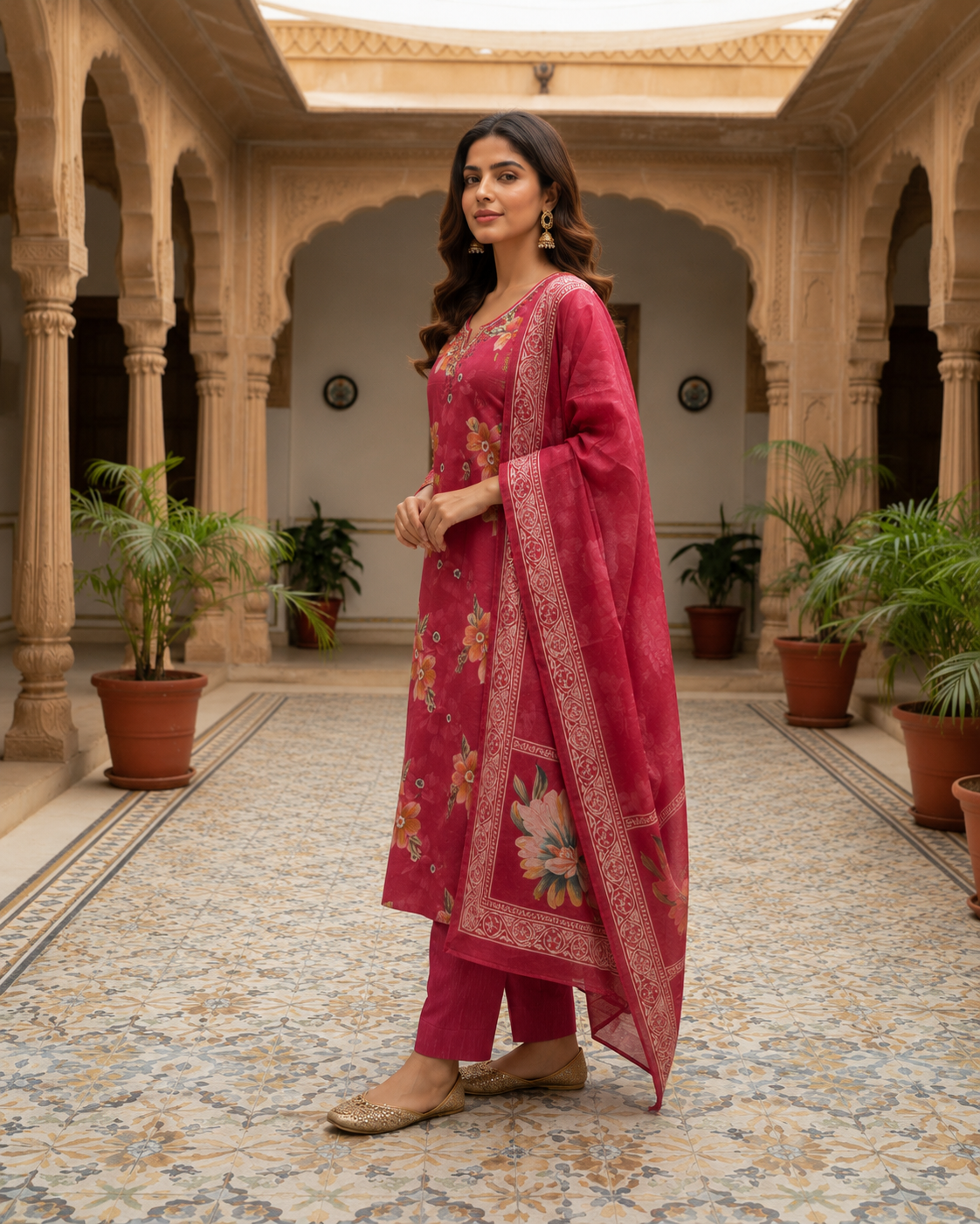 rose pink floral6